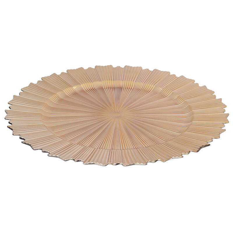 GOLD SUNBEAM UNDERPLATE 33CM - Image 2