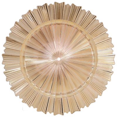 GOLD SUNBEAM UNDERPLATE 33CM