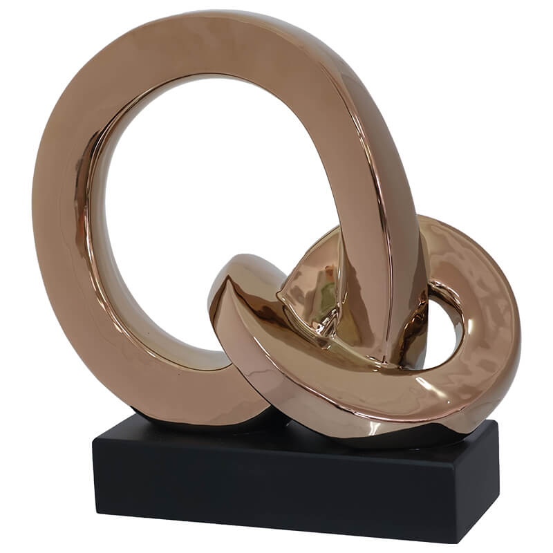 ROSEGOLD RINGS 33CM BLACK BASE
