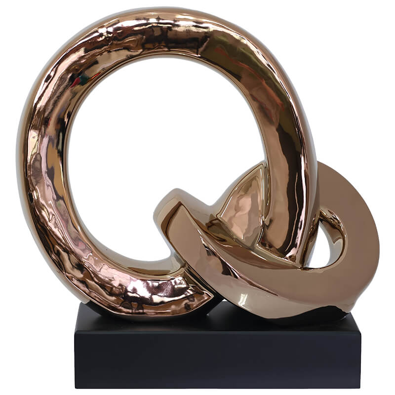 ROSEGOLD RINGS 33CM BLACK BASE - Image 2