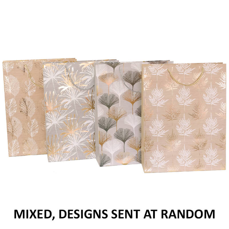 GOLD FLORAL GIFT BAGS MIXED LARGE - Image 2