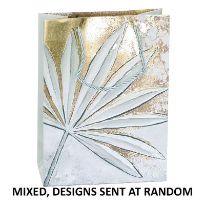 GREY FLORAL GIFT BAGS MIXED SMALL