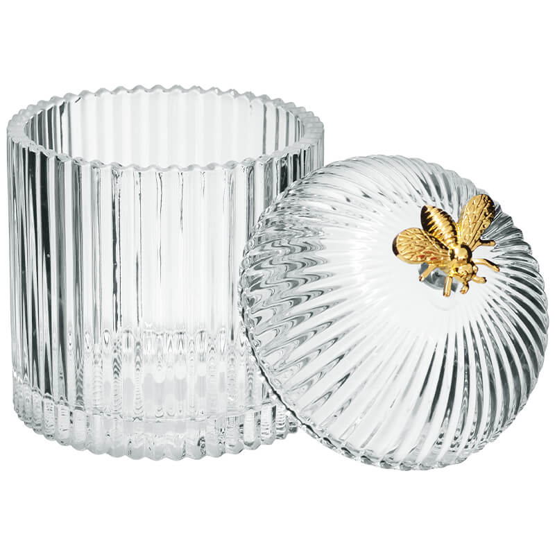 GOLD HONEYBEE CLEAR TRINKET 16X11