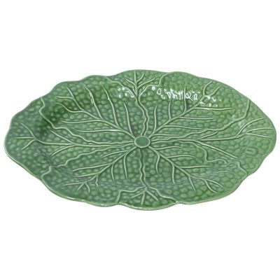 CABBAGE LEAF PLATTER 36X25CM