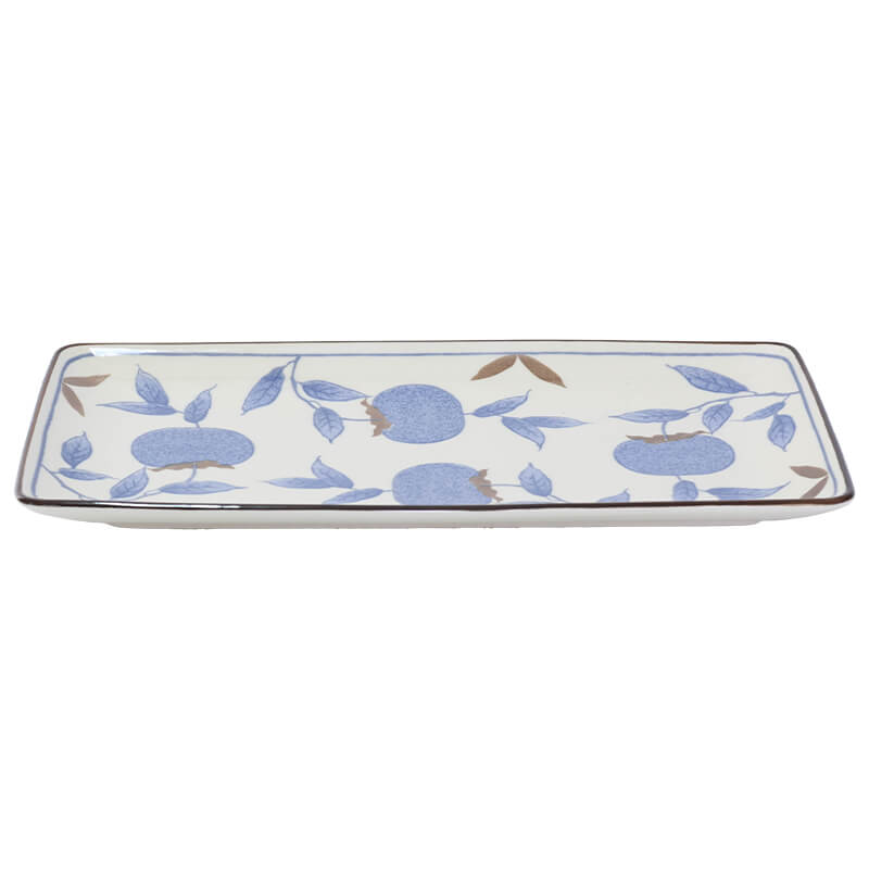 BLUE FRUIT RECT PLATE 30X15CM - Image 2