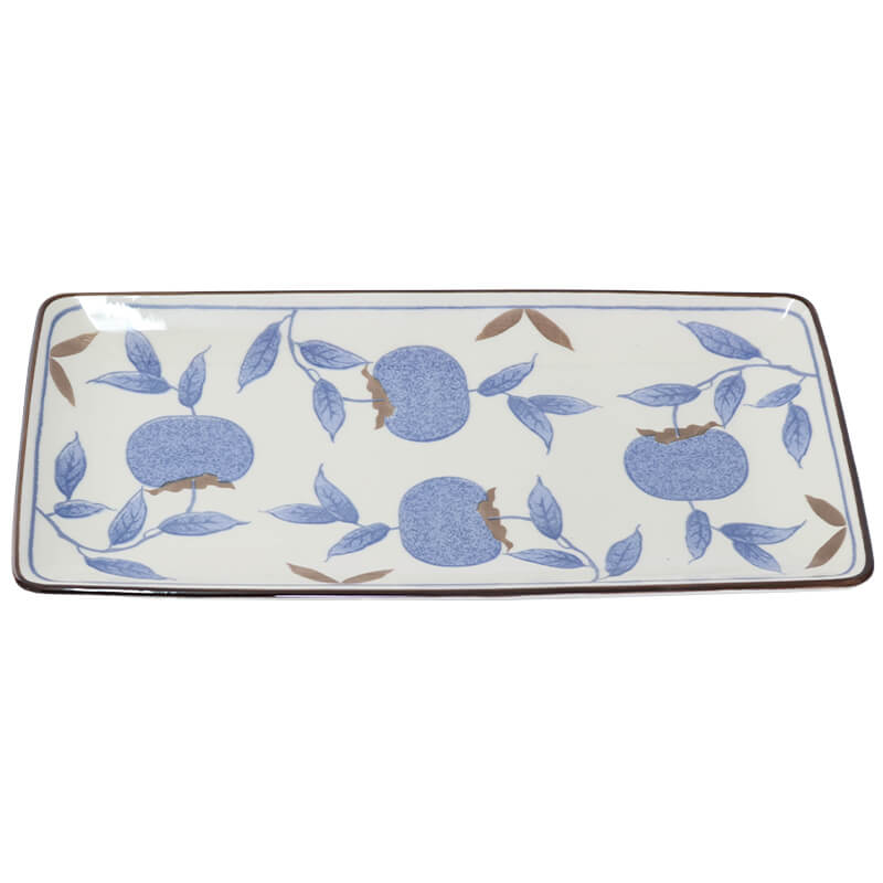 BLUE FRUIT RECT PLATE 30X15CM - Image 3