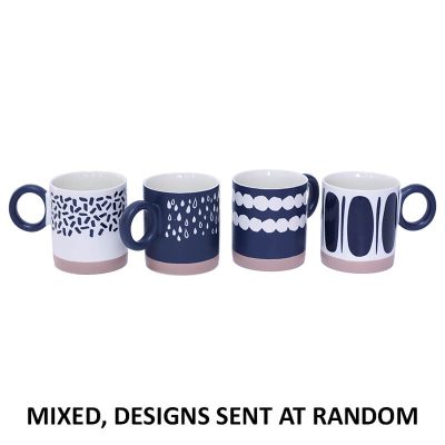 BLUE/WHITE COFFEE MUGS MIXED