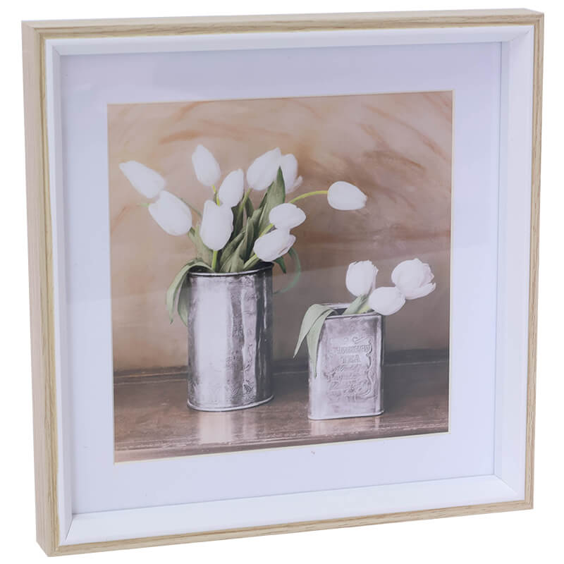 WALL ART TULIPS 25X25CM - Image 2