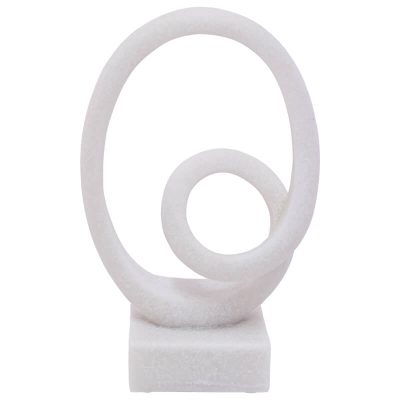 MARBLE SCULPTURE SPIRAL 28CM